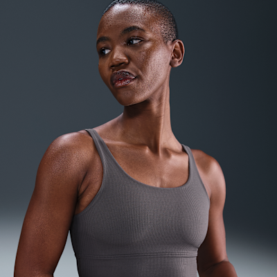 Nike Zenvy Rib Women's Light-Support Padded Longline Sports Bra